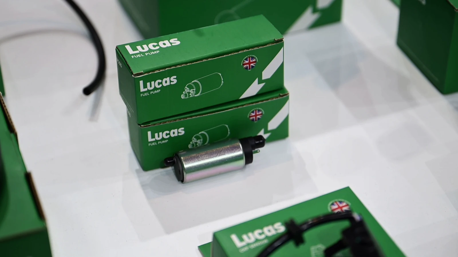 Lucas fuel pump and green packaging