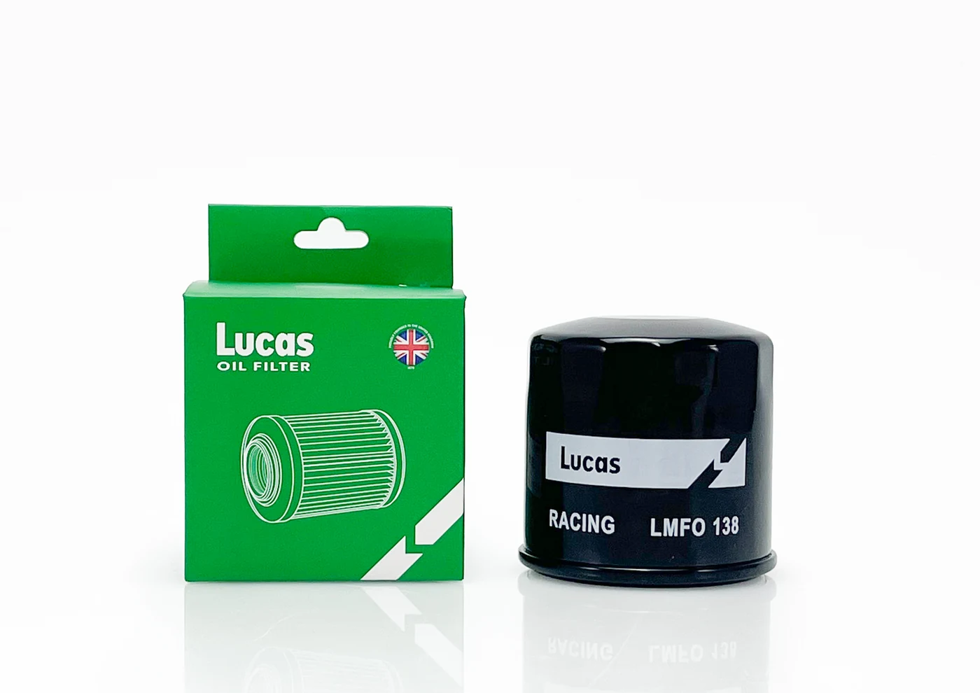 Lucas Oil Filters with green packaging