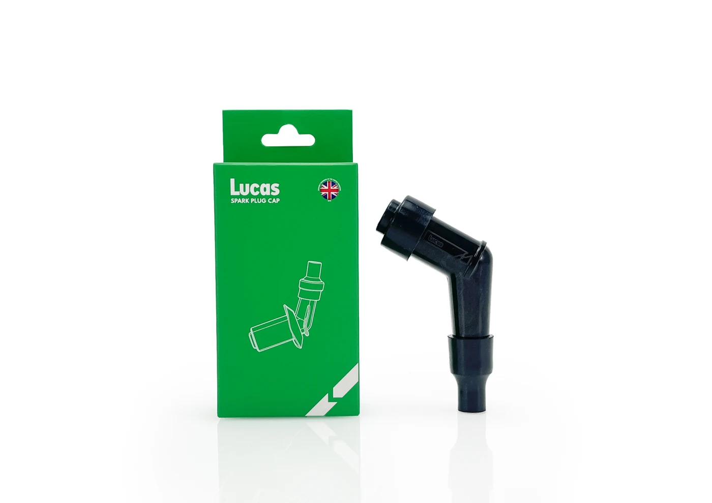 Lucas Spark Plug Caps with green packaging